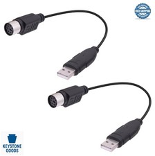 USB to PS/2 Converter Adapter Cable 2 Pack PS2 Female Keyboard Mouse to USB picture