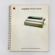 Vintage 1985 Apple Image Writer II Owners Manual 1985 II Plus IIc IIe III Lisa picture