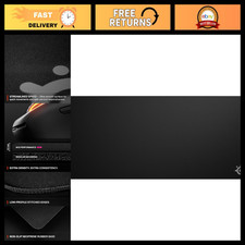 Extra Large Gaming Mouse Pad - Smooth Glide, Non-Slip Base, Low-Profile Edge - 1 picture