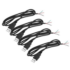Micro USB Male to 4Pin Bare Wire 28AWG 39
