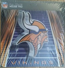 MINNESOTA VIKINGS MOUSE PAD 1/8 IN. SPORTS FOOTBALL MOUSEPAD FIELD END ZONE NFL picture
