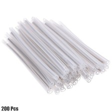 200 Pcs 40mm x 1mm Fiber Optic Fusion Splice Protector Tube Sleeve Steel Rod picture