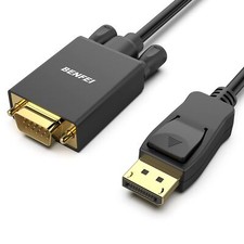DisplayPort to VGA Adapter, Benfei DP DisplayPort to VGA 6 Feet Cable Male to picture