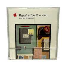 VTG Apple Macintosh HyperCard For Education 4 Floppy Disks 1990 picture