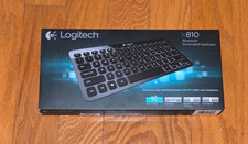 Logitech K810 Black/Gray Wireless Bluetooth Illuminated Keyboard, Open Box  picture