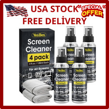 Screen Cleaner Spray 16Oz (4Oz X 4 Pack) - TV & Computer Screen Cleaner with picture