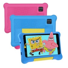 2025 Kids Tablet 7 inch Android 12 Tablets 2+32GB with Shockproof Blue ＆ Pink picture