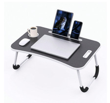 Laptop Bed Desk Foldable Portable Laptop Table Breakfast Tray Stand Stable picture