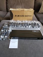 JideTech CKL-9116H-1 16 KVM Switch USB Auto HDMI CABLES Open Box - No  Adapter  picture