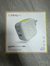 INFINITY LAB InstantCharger 65W 2 USB, Powerful USB-C & USB-A Gan PD Charger NEW picture