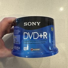 Sony 50-Pack 16X DVD+R Writable DVD Discs 4.7GB (120 min) — Brand NEW:  picture