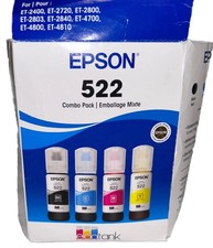 Genuine Epson 522 Ink Bottles Combo for ET-4700 4800 4810 Printer-OEM-4PK picture