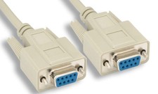 Serial Null Modem Cable 25FT DB9F DB9F picture