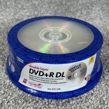 DVD Blank Office Depot Double Layer DVD+R DL Recordable Media 25 Pack New Sealed picture