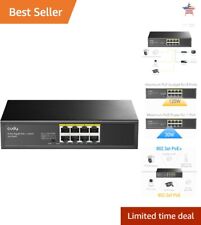 Gigabit PoE+ Switch - 8 Ports, 120W, VLAN, Extend to 250 Meters, Plug and Play picture
