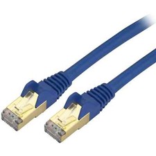 8 QTY - StarTech Cat6a Ethernet Patch Cable, Model: C6ASPAT3BL picture