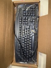 RARE NEW VINTAGE SILICON GRAPHICS SGI GREY PS2 KEYBOARD 062-0051-001 6512-BN picture