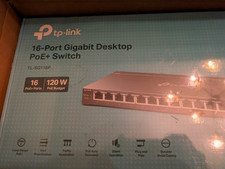 TP-Link TL-SG116P 16-Port Gigabit Desktop Switch with 16-Port PoE+ 120W picture