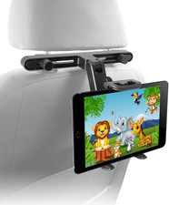 Macally Tablet Holder for Car Headrest | Ipad Backseat Mount for Kids | Fits 4.7 picture