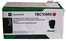 Lexmark 78C10M0 Magenta Toner Cartridge New Sealed With Open Box picture