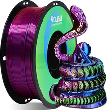 YOUSU Tri Color PLA 3D Printer Filament 1.75Mm, Coextrusion Rainbow PLA Filament picture