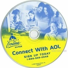America Online Connect with AOL 8.0 Plus CD Computer Software Email Program picture