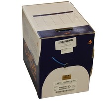 CAT5E **PLENUM** Bulk Network Cable UTP/CMP Solid 350Mhz Blue PER FOOT picture