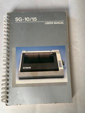 Vintage Star Micronics SG-10/15 Dot Matrix Printer Users Manual Book 1984 picture