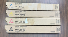 Ricoh MP C5502 Black, Yellow, Magenta, Cyan Toner.  New, complete set of 4. picture