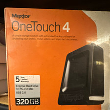 Maxtor OneTouch 4 320GB External Hard Drive USB 2.0 for PC/Mac Black picture