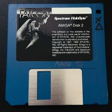 Falcon Spectrum HoloByte AMIGA Disk 2 3.5in Floppy Disk Software picture