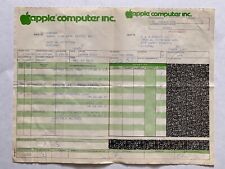Vtg 1985 Apple Computer Business Sales Order Packing Slip Receipt Bill of Sale picture