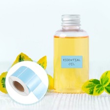 Reusable Thermal Paper Label Roll Sky Blue Sticky Labels for Shipping and Decor picture