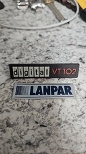 Vintage Retro Clean Digital DEC VT102 & LANPAR Badge Replacements picture