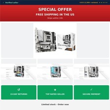ASRock B650M-HDV/M.2 WHITE AM5 Micro-ATX Motherboard, DDR5, PCIe 5.0, 2.5G LAN picture