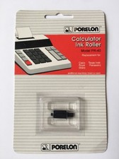 Vtg 1995 Porelon Calculator Ink Roller Model PR-40 USA Made Casio Texas Royal Et picture