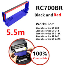 96 PACK SP-700 Ribbon Ink Cartridge Quality BLACK and RED Compatible-Clover picture