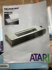 Vintage ~ Original 1983 ~ Atari 1027 Letter Quality Printer Owner's Guide picture