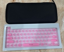 Tippy type Keyboard Cover Compatible with Mac - Cotton Candy Pink  Open Box picture