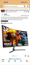 SANSUI 32-Inch 2K Curved Gaming Monitor WQHD 2560 x 1440 180Hz ES-G32c1q picture