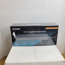 D-Link Ethernet Switch, 16 Port Gigabit Slim Switch Plug and Play, Unmanaged DGS picture