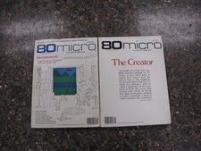 (2) 80 Micro Magazines The Magazine for TRS-80 Users Radio Shack Tandy 1983 picture