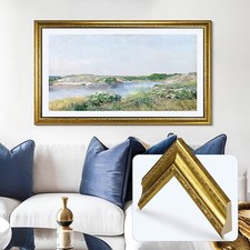 Ornate Gold Frame for Samsung The Frame TV, 32, 43, 50, 55, 65, 75, 85 inch picture
