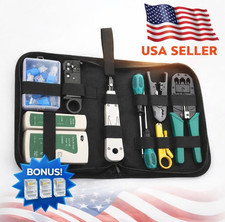 Network Tool Kit - RJ45 Crimper, Tester & Strippers for Ethernet Cable Work picture