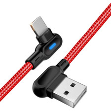 3PACK 3/6Ft 90 Degree Charger Cable Cord Heavy Duty For iPhone 14 13 12 X XR 8 7 picture