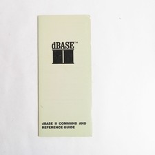 DBase II Command and Reference Guide Rare picture