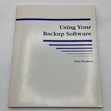 1995 Arcada Software Using Your Backup Software For DOS/Windows Booklet picture