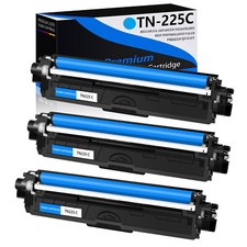 3 PACK TN225 Cyan Toner Cartridge For Brother MFC-9130CW MFC-9330CDW MFC-9340CDW picture