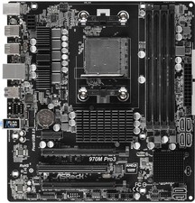 FOR ASROCK 970M Pro3 AMD AM3 DDR3 64GB Micro ATX Motherboard Test OK picture