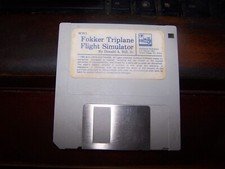 Fokker Triplane FLIGHT SIMULATOR Bullseye 1985 Apple MAC Airplane Computer Game picture